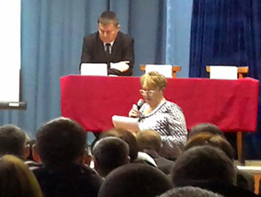 Гордеева А.В. выступает на научно-практическом семинаре в Горномарийском районе